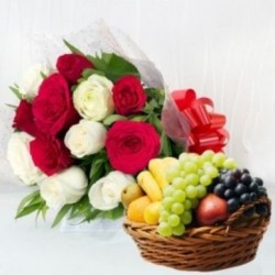 Mix roses With mix fruits