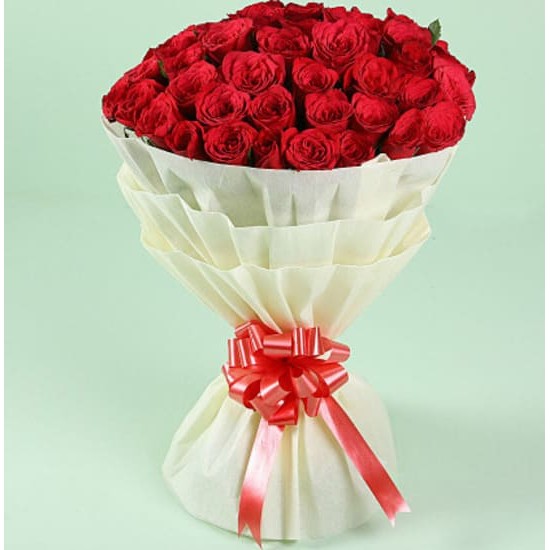 Majestic Red Roses Bouquet 