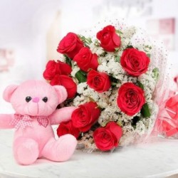 Roses with Teddy